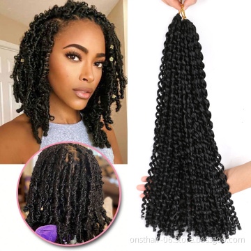 Onst 12inch 24inch Distressed  Locs Crochet Hair Butterfly Bob Faux Locs Crochet Braids Hair Black Messy Soft Locs